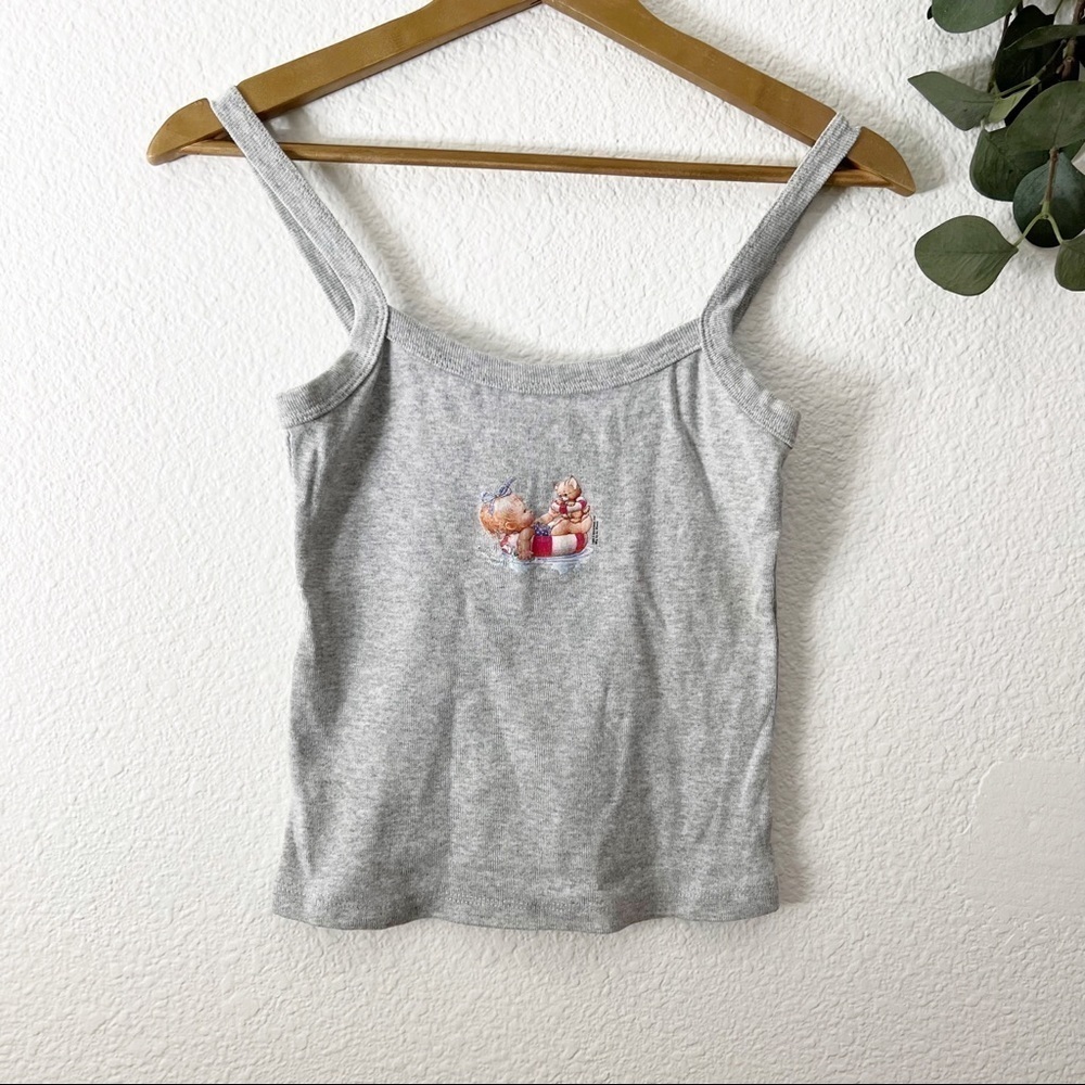 Vintage Women’s Grey Tank Top- SM
